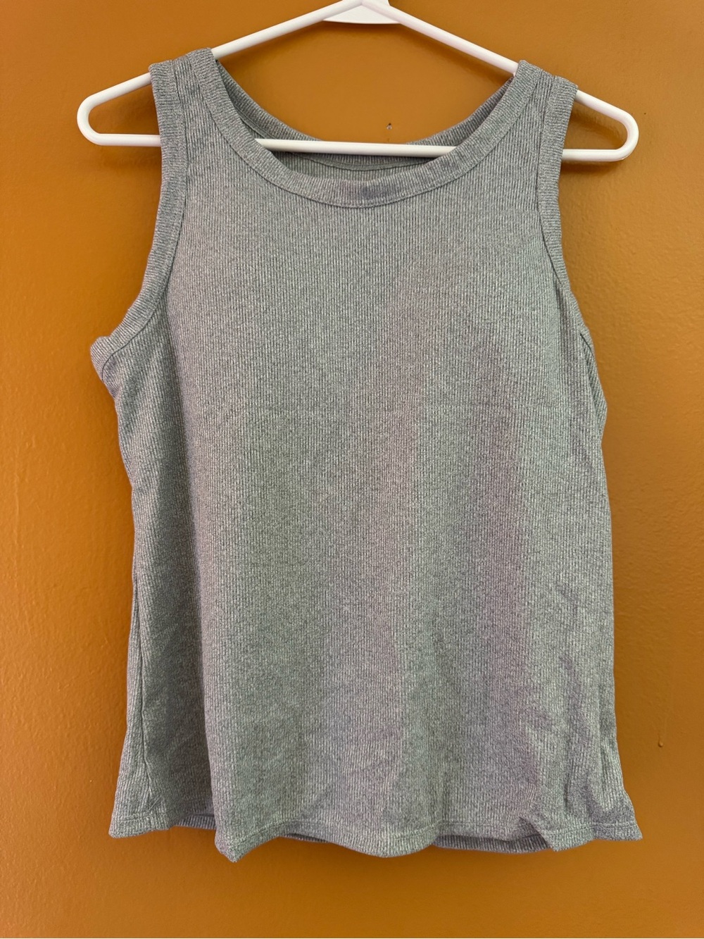 Women’s Ribbed Tank Top in Light Gray